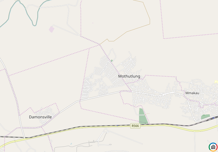 Map location of Mothutlung-A